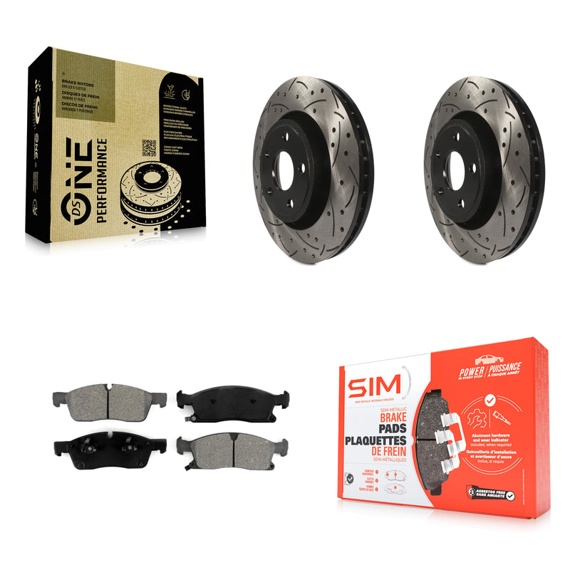 Transit Auto KDS-100044 Disc Brake Kit for 2011-2024 Jeep Grand Cherokee WK, Dodge Durango, Jeep Grand Cherokee - Front