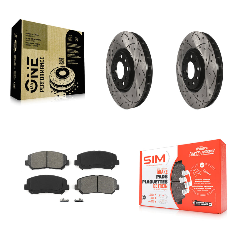 Transit Auto KDS-100046 Disc Brake Kit for 2013-2017 Chrysler 200, Dodge Dart - Front