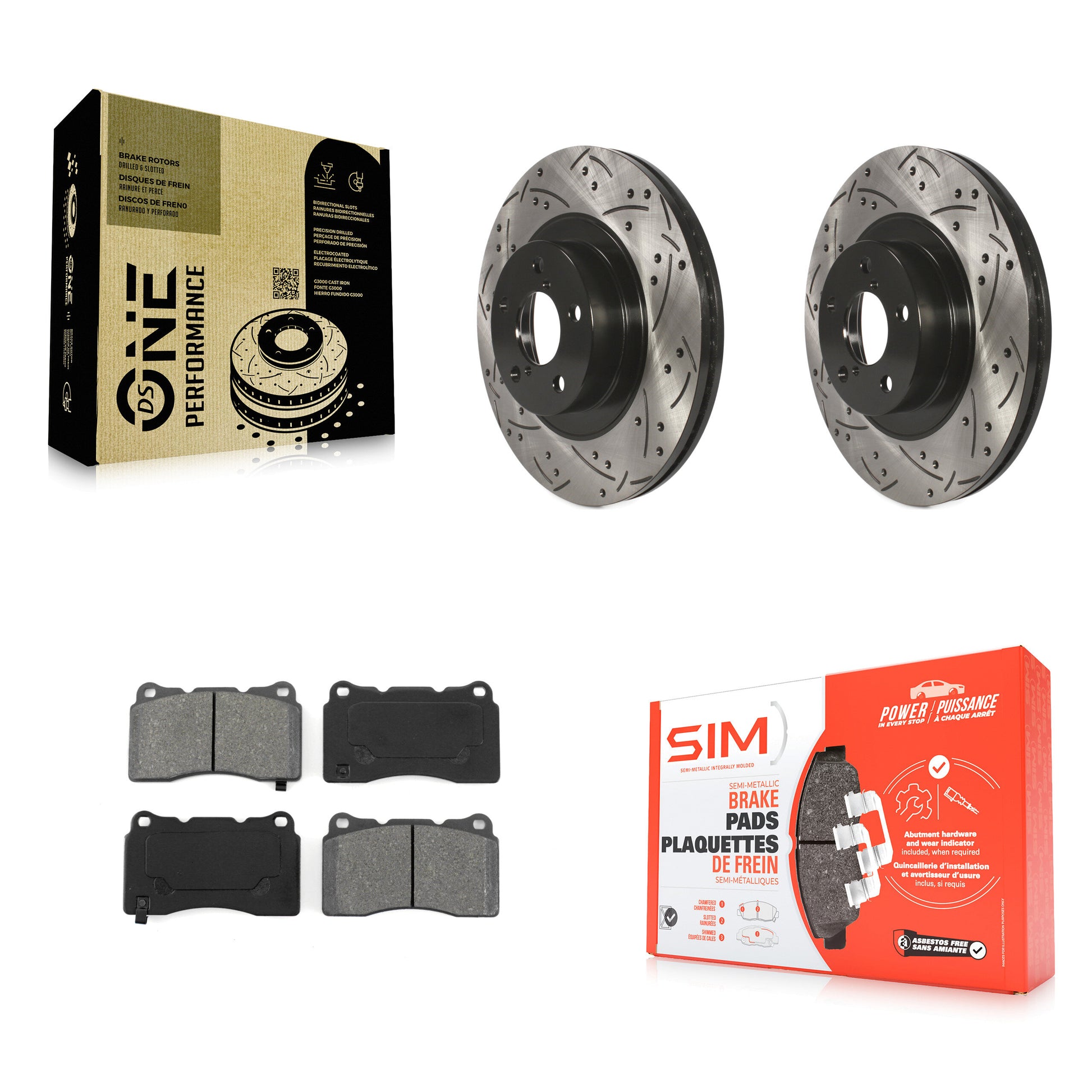 Transit Auto KDS-100064 Disc Brake Kit for 2019 Toyota 86 - Front