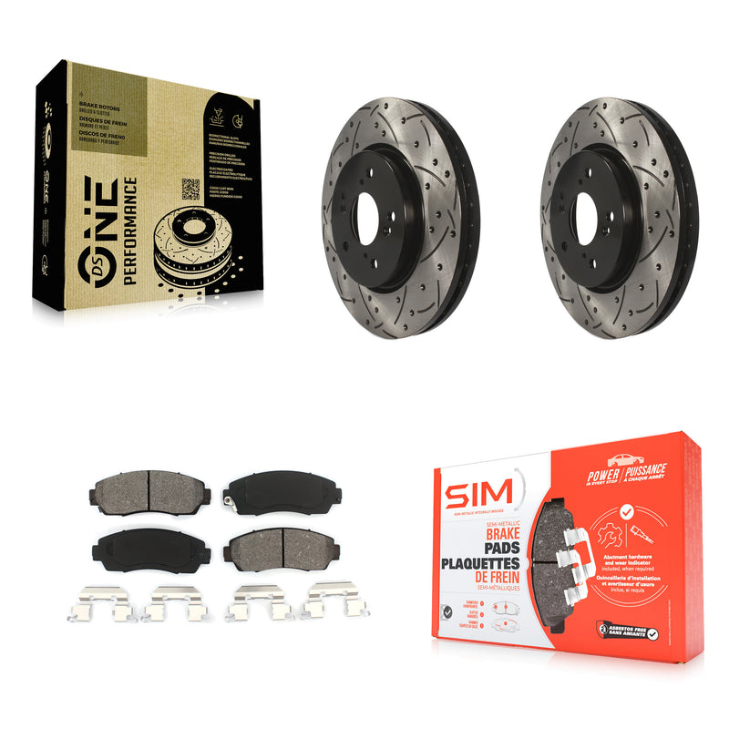 Transit Auto KDS-100090 Disc Brake Kit for 2007-2012 Honda Crosstour, Honda Accord Crosstour and More - Front