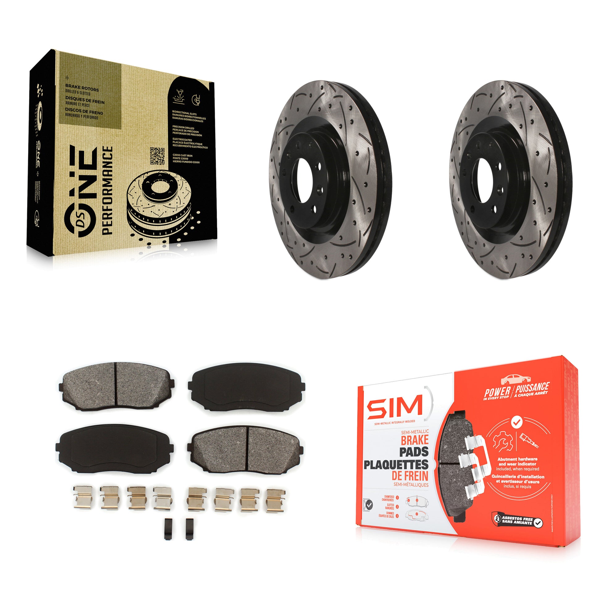 Transit Auto KDS-100098 Disc Brake Kit for 2007-2015 Mazda CX-9 - Front