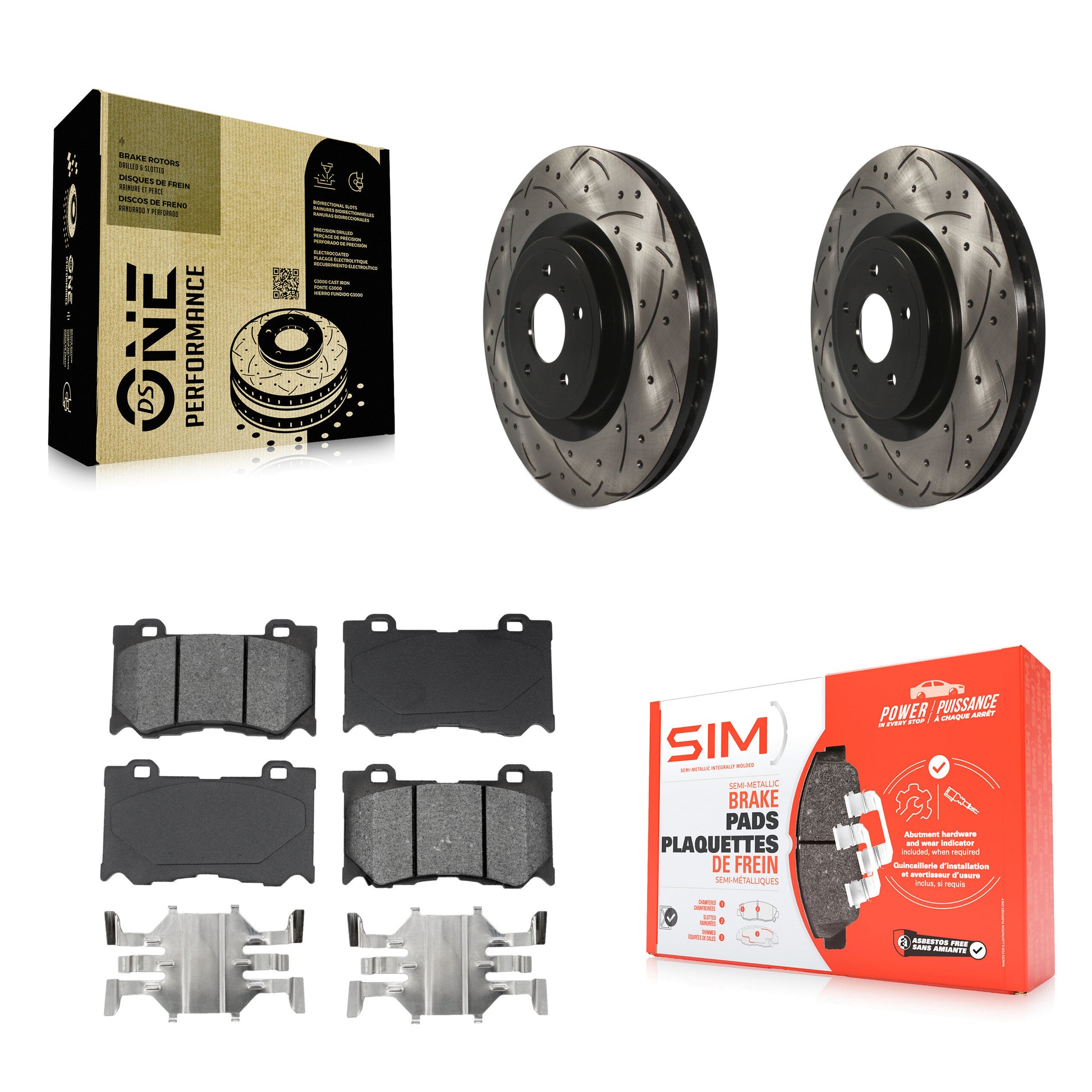 Transit Auto KDS-100114 Disc Brake Kit for 2009-2024 Nissan Z, INFINITI Q60 and More - Front