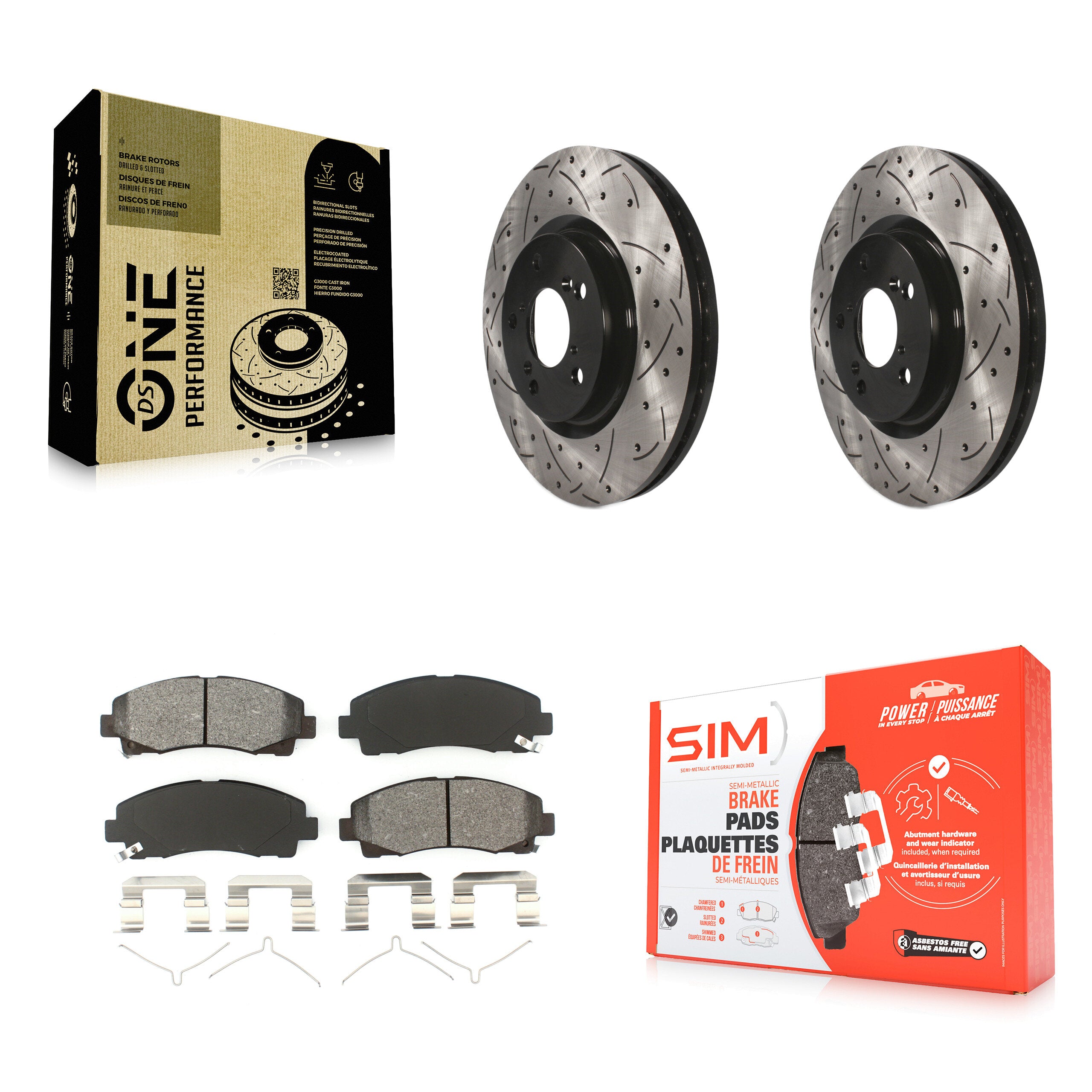 Transit Auto KDS-100120 Disc Brake Kit for 2009-2014 Acura TL - Front