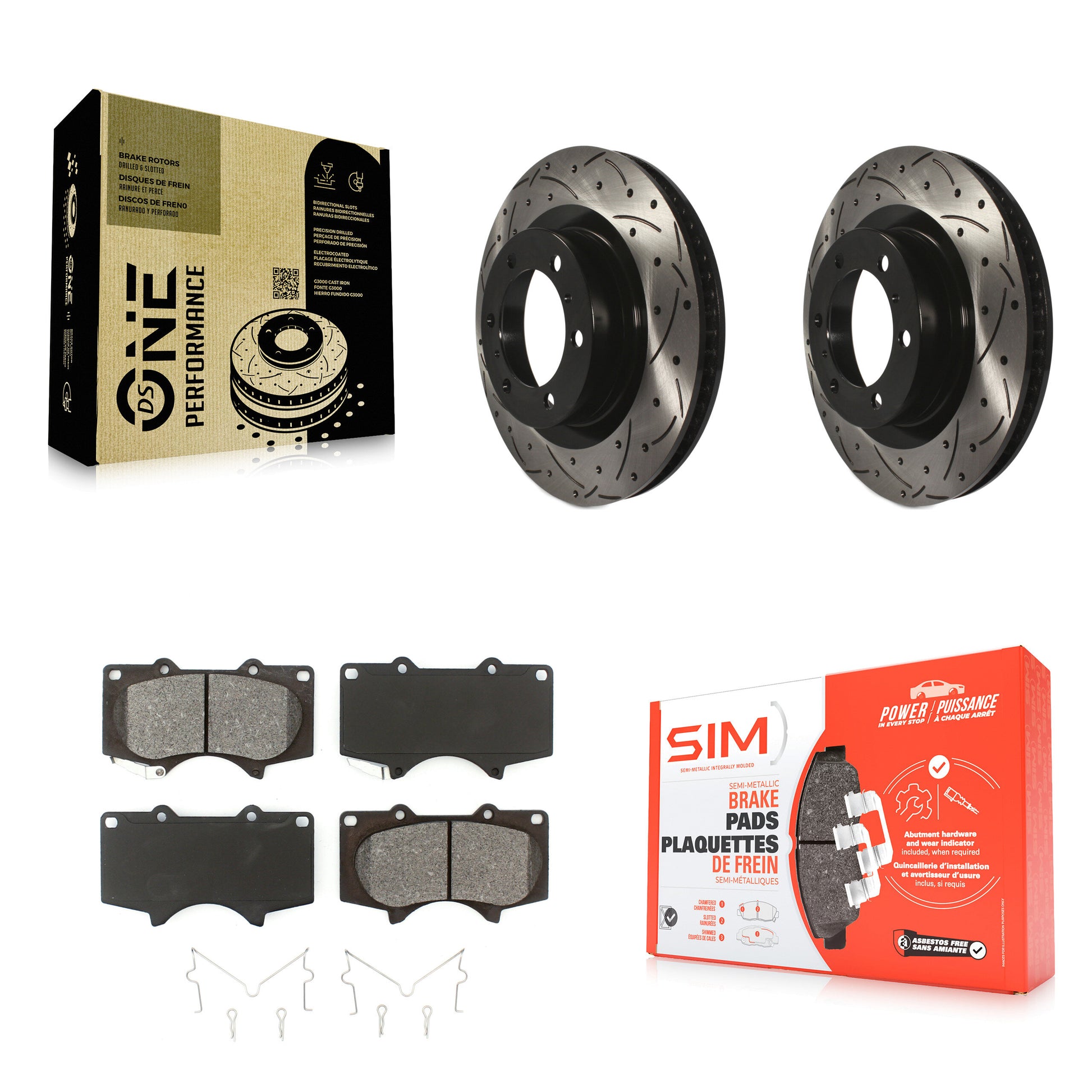 Transit Auto KDS-100124 Disc Brake Kit for 2010-2023 Lexus GX460, Toyota 4Runner - Front