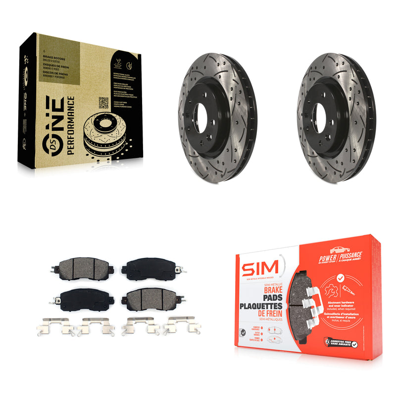 Transit Auto KDS-100163 Disc Brake Kit for 2014-2017 Nissan LEAF - Front