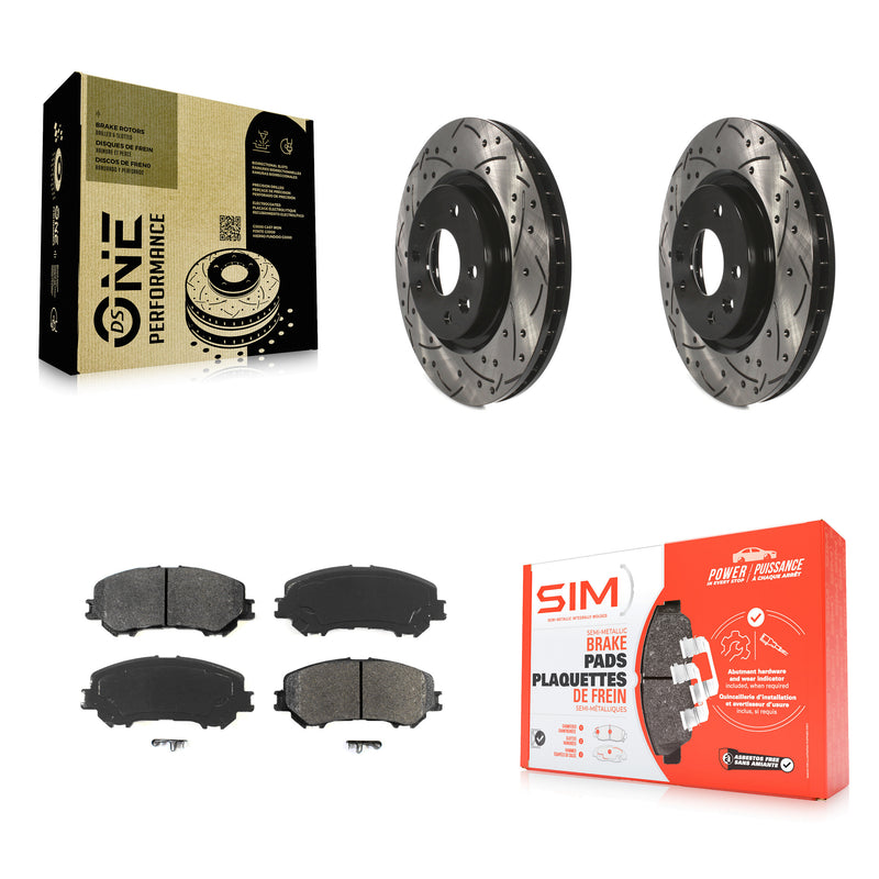 Transit Auto KDS-100164 Disc Brake Kit for 2014-2023 Nissan Rogue, Nissan Qashqai, Nissan Rogue Sport - Front
