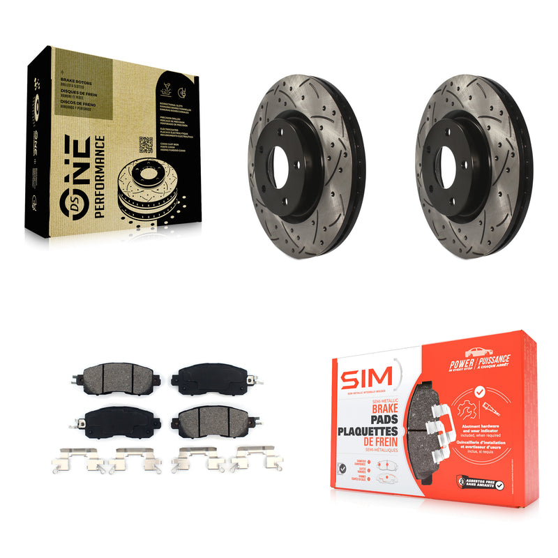 Transit Auto KDS-100166 Disc Brake Kit for 2013-2024 Nissan Altima - Front