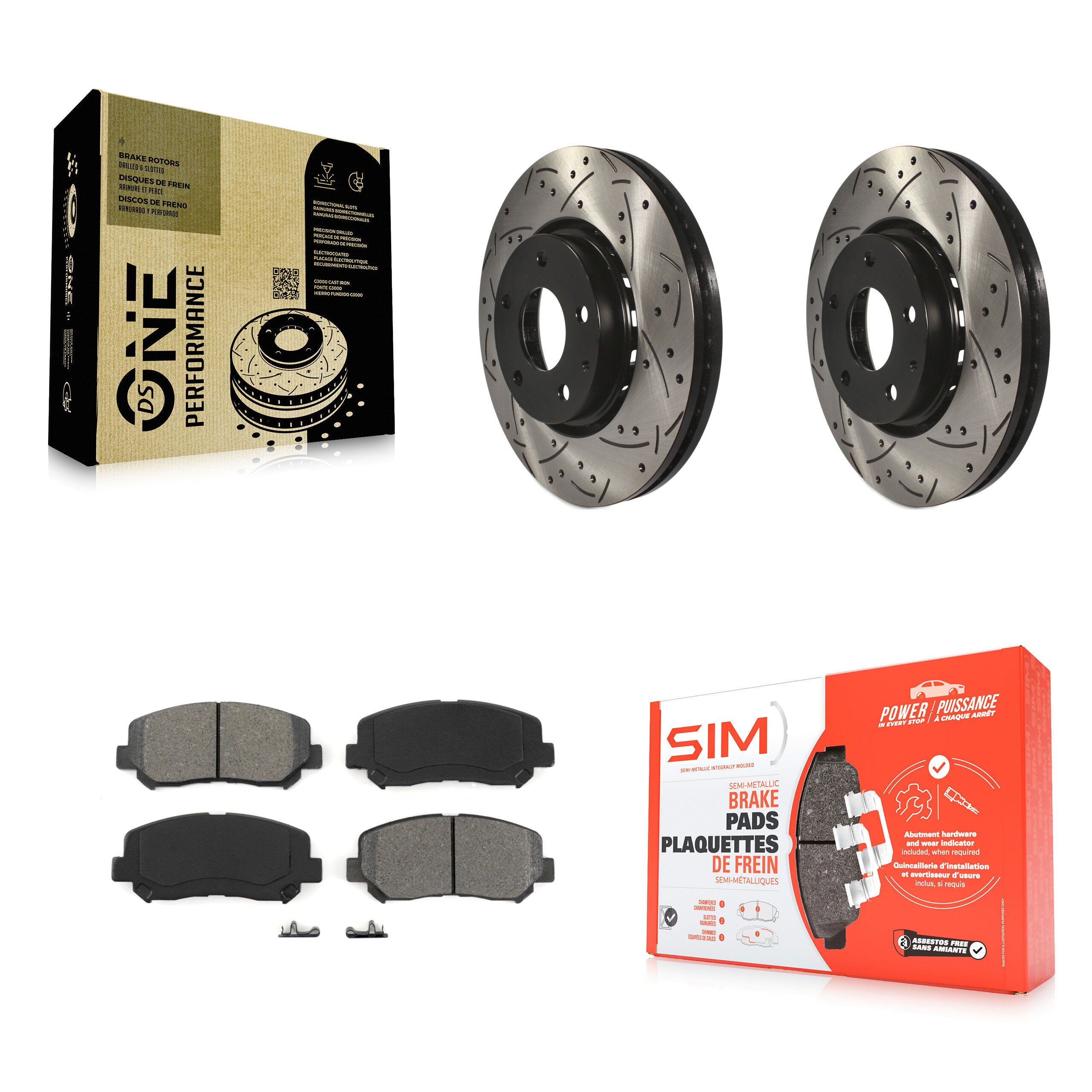 Transit Auto KDS-100172 Disc Brake Kit for 2016-2024 Mazda CX-5 - Front