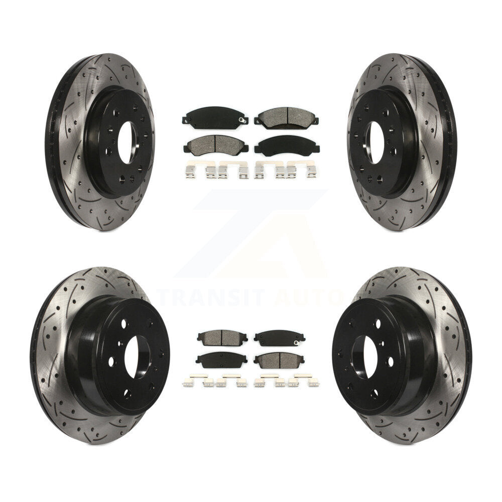 Transit Auto KDS-100178 Disc Brake Kit for 2007 Cadillac Escalade, Cadillac Escalade ESV and More - Front and Rear