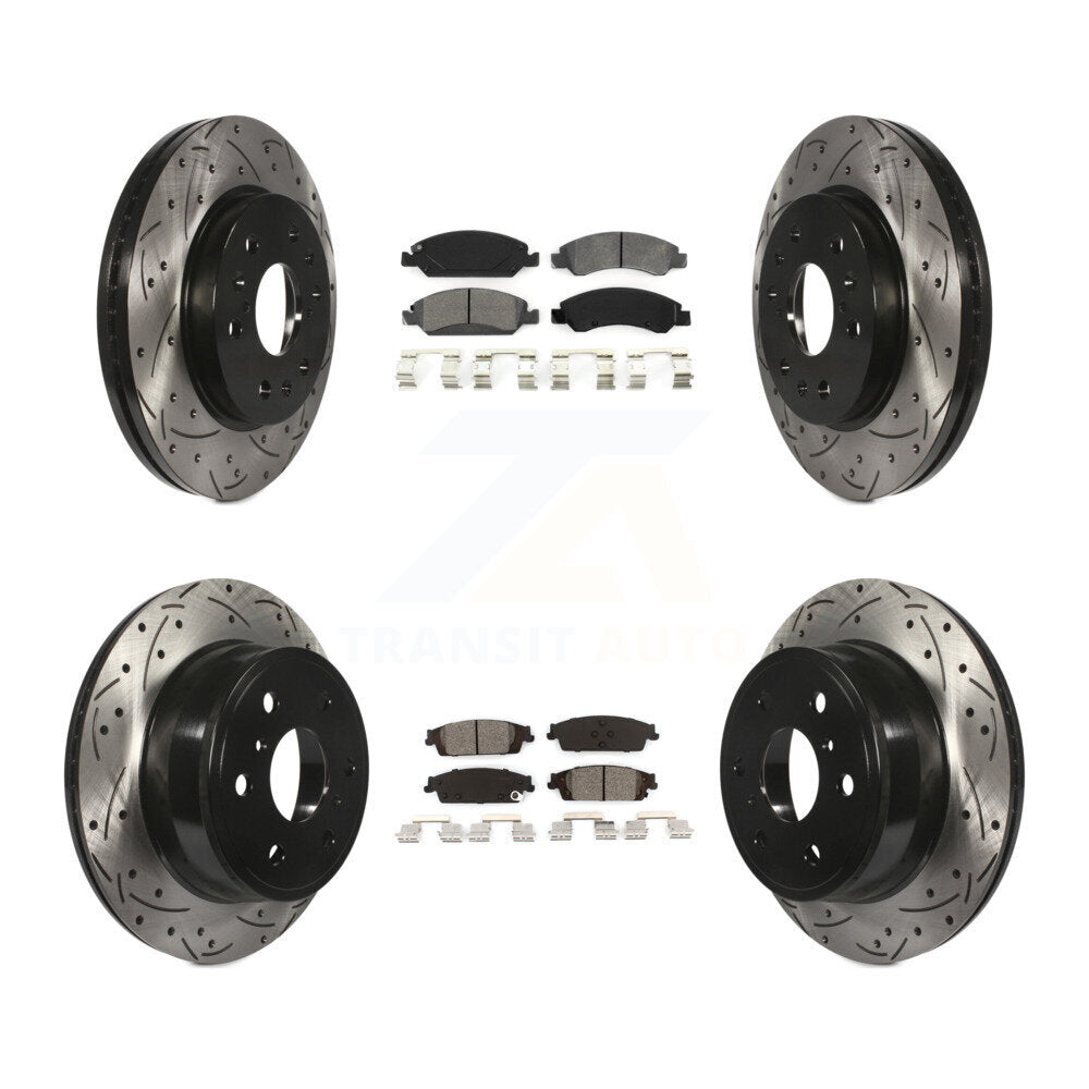Transit Auto KDS-100180 Disc Brake Kit for 2014-2020 Chevrolet Suburban, Cadillac Escalade and More - Front and Rear