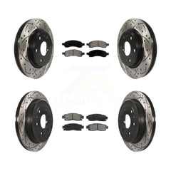 Transit Auto KDS-100181 Disc Brake Kit for 2007-2017 GMC Acadia Limited, Chevrolet Traverse and More - Front and Rear