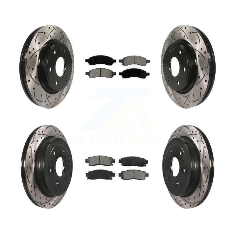 Transit Auto KDS-100181 Disc Brake Kit for 2007-2017 GMC Acadia Limited, Chevrolet Traverse and More - Front and Rear