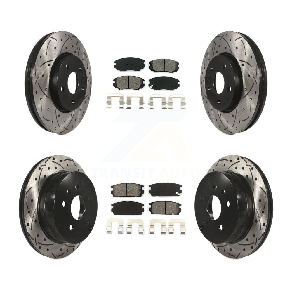 Transit Auto KDS-100182 Disc Brake Kit for 2010-2017 GMC Terrain, Chevrolet Equinox - Front and Rear