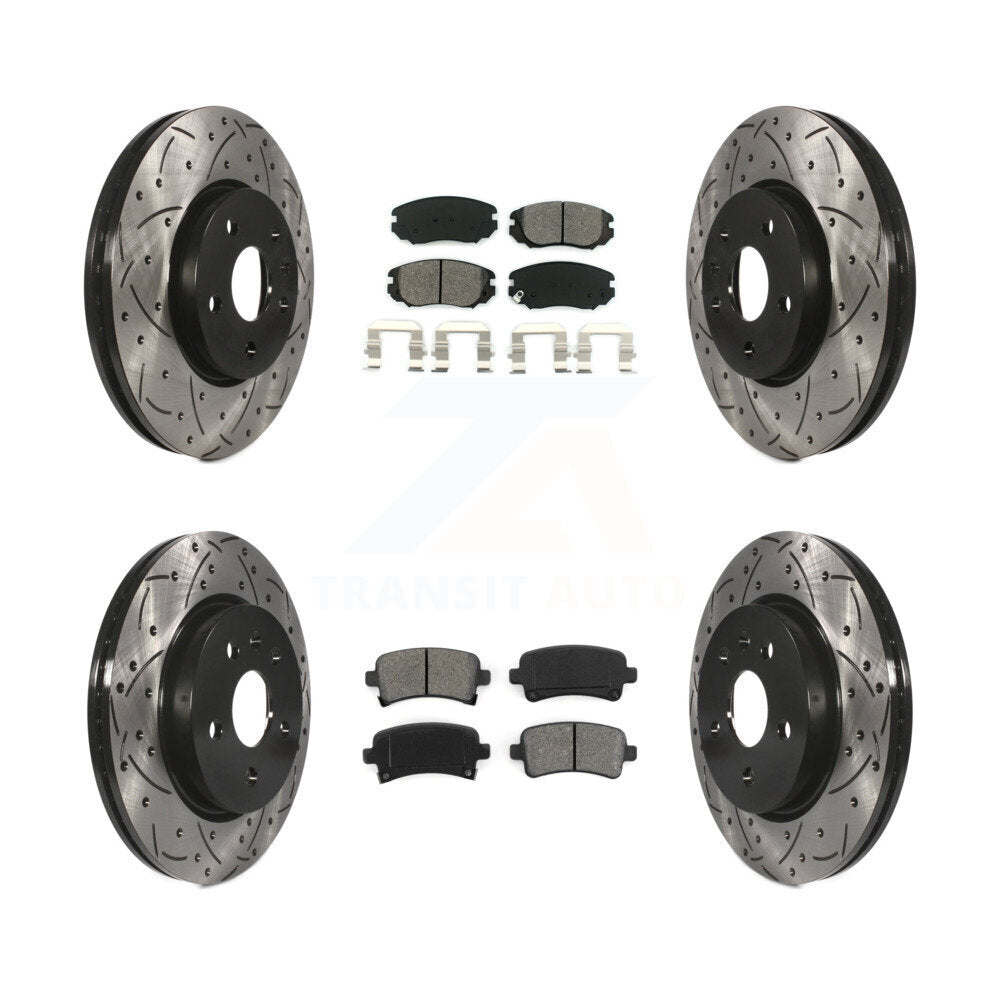 Transit Auto KDS-100183 Disc Brake Kit for 2010-2020 Chevrolet Malibu Limited, Chevrolet Impala and More - Front and Rear