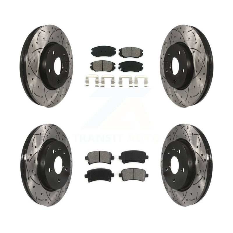 Transit Auto KDS-100183 Disc Brake Kit for 2010-2020 Chevrolet Malibu Limited, Chevrolet Impala and More - Front and Rear