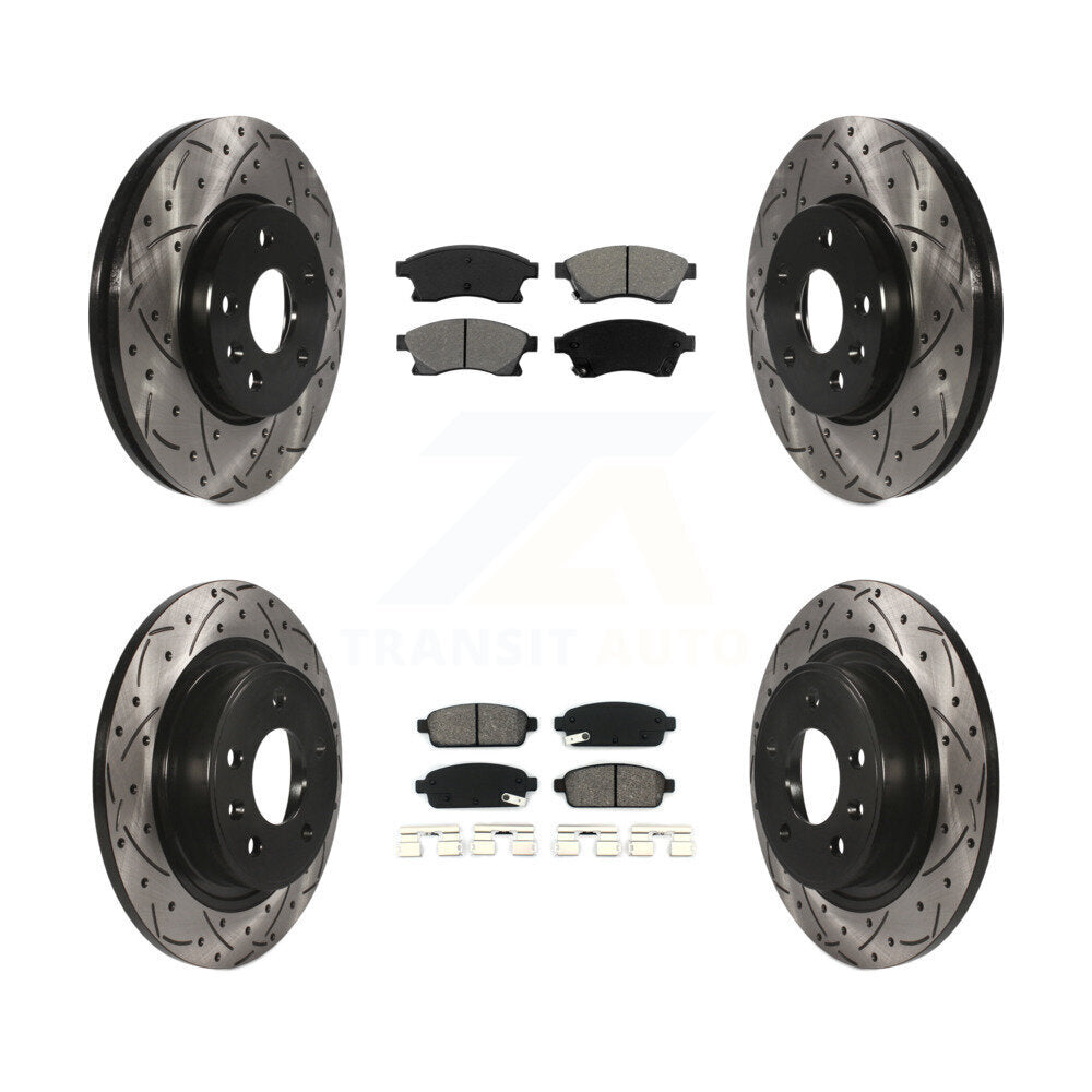 Transit Auto KDS-100185 Disc Brake Kit for 2013 Chevrolet Cruze - Front and Rear