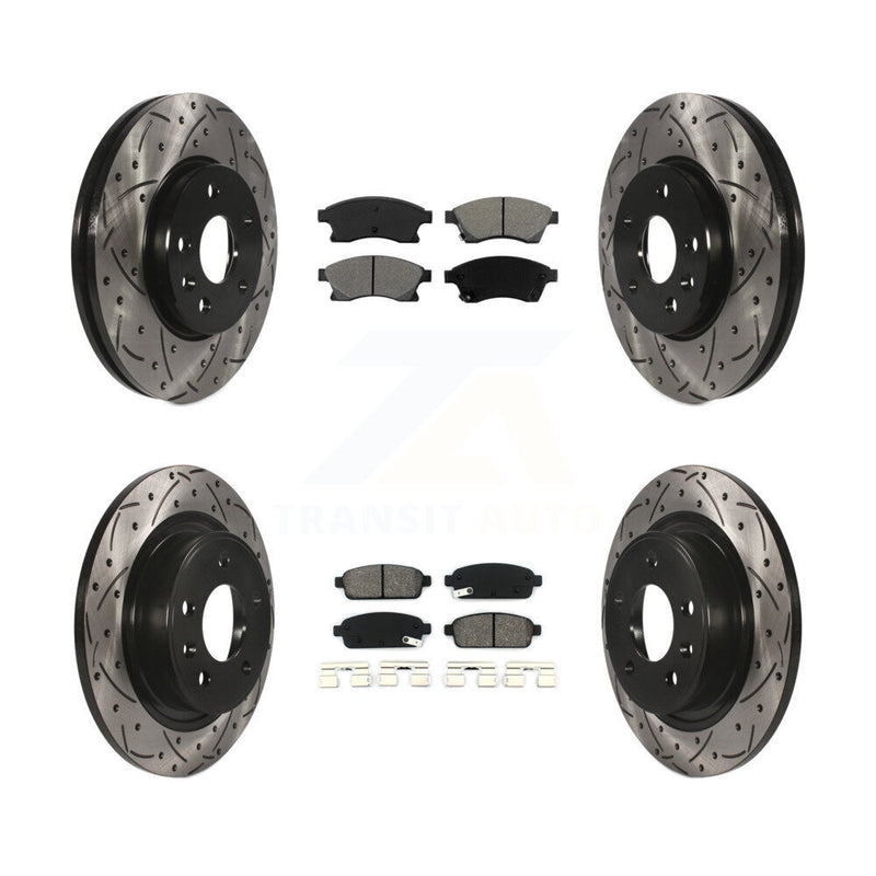 Transit Auto KDS-100185 Disc Brake Kit for 2013 Chevrolet Cruze - Front and Rear