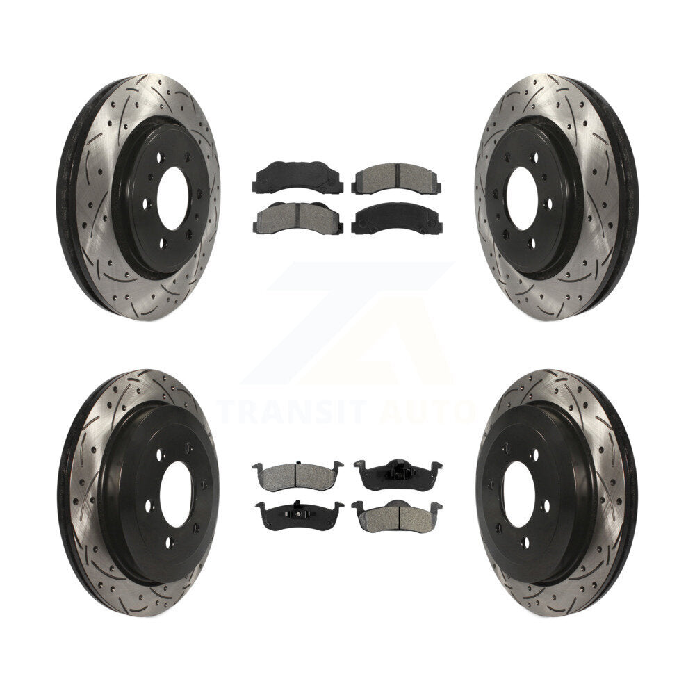 Transit Auto KDS-100203 Disc Brake Kit for 2010-2017 Ford Expedition, Lincoln Navigator - Front and Rear