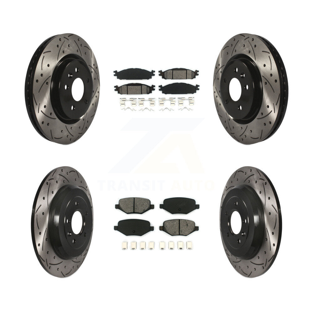 Transit Auto KDS-100207 Disc Brake Kit for 2009-2019 Ford Explorer, Ford Flex and More - Front and Rear