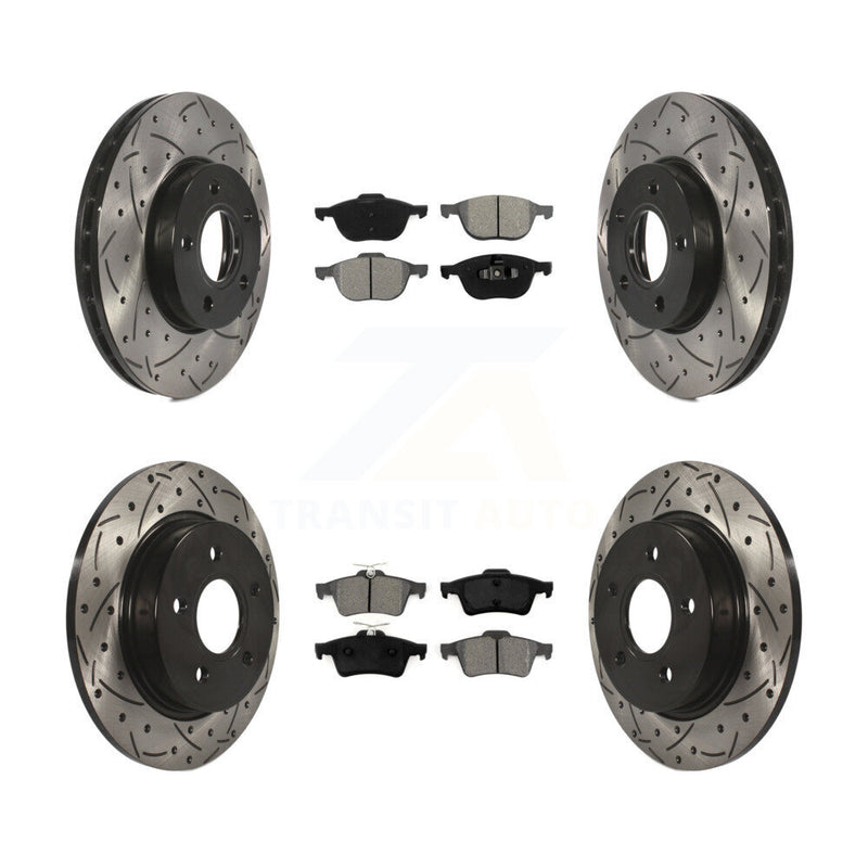 Transit Auto KDS-100213 Disc Brake Kit for 2012-2018 Ford Focus - Front and Rear