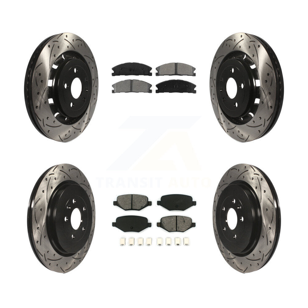 Transit Auto KDS-100216 Disc Brake Kit for 2012-2019 Ford Taurus, Lincoln MKT and More - Front and Rear