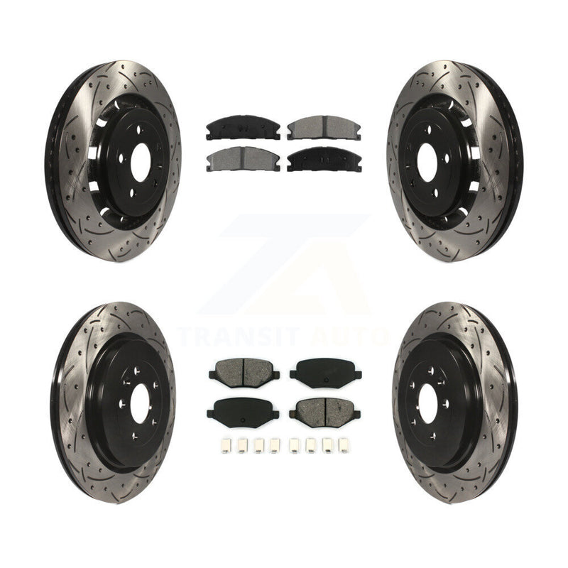 Transit Auto KDS-100216 Disc Brake Kit for 2012-2019 Ford Taurus, Lincoln MKT and More - Front and Rear