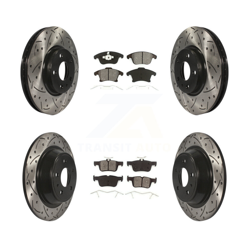 Transit Auto KDS-100218 Disc Brake Kit for 2013-2020 Ford Fusion, Lincoln MKZ - Front and Rear