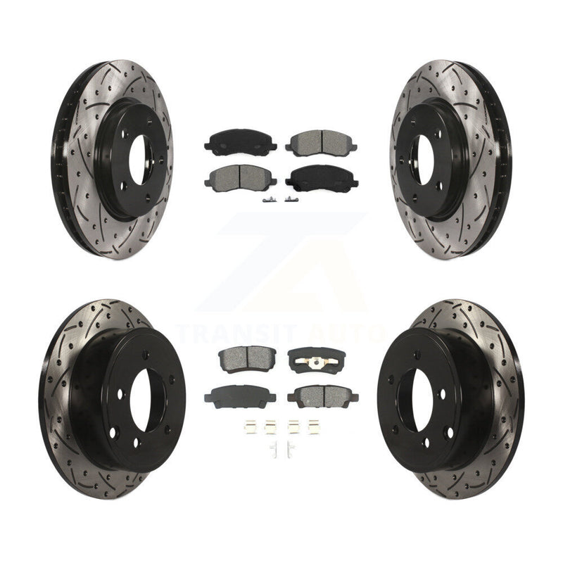 Transit Auto KDS-100231 Disc Brake Kit for 2007-2016 Mitsubishi Lancer, Dodge Caliber - Front and Rear