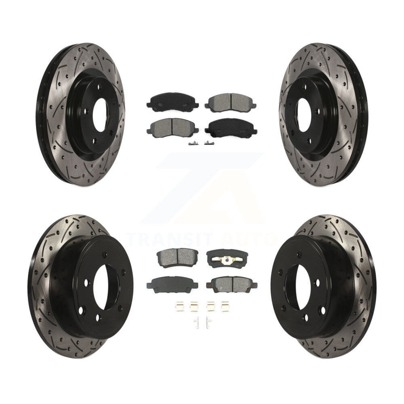 Transit Auto KDS-100233 Disc Brake Kit for 2007-2017 Chrysler 200, Dodge Caliber and More - Front and Rear