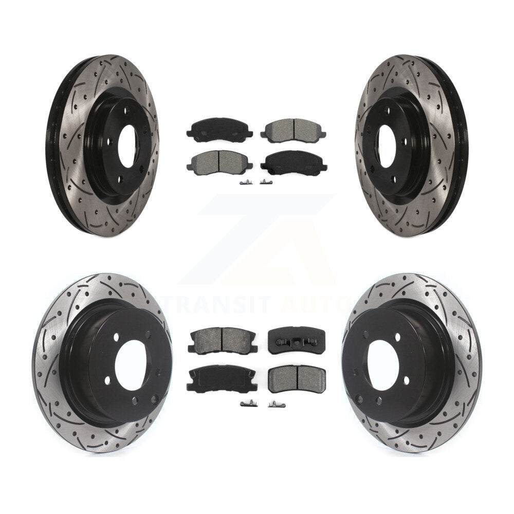 Transit Auto KDS-100234 Disc Brake Kit for 2007-2017 Mitsubishi Lancer, Mitsubishi Outlander and More - Front and Rear