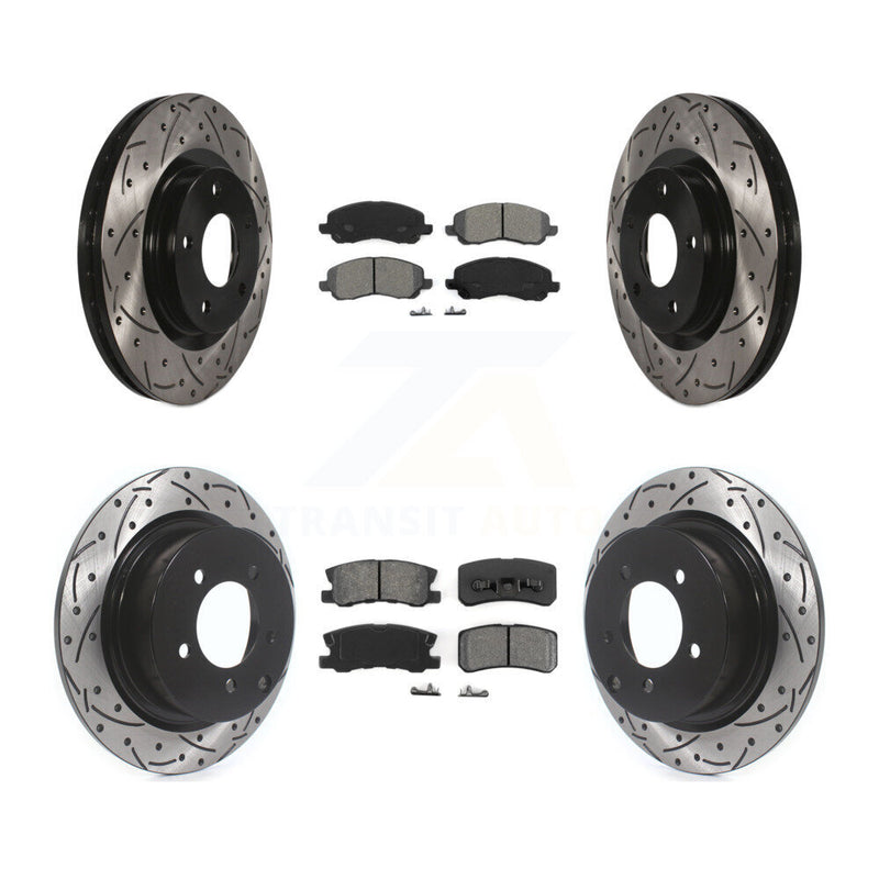 Transit Auto KDS-100234 Disc Brake Kit for 2007-2017 Mitsubishi Lancer, Mitsubishi Outlander and More - Front and Rear