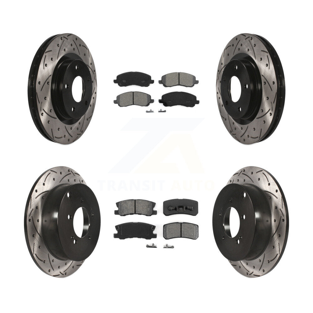 Transit Auto KDS-100236 Disc Brake Kit for 2007-2013 Mitsubishi Outlander - Front and Rear