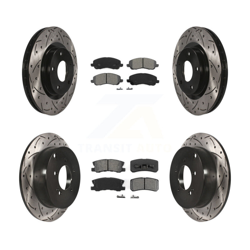 Transit Auto KDS-100236 Disc Brake Kit for 2007-2013 Mitsubishi Outlander - Front and Rear