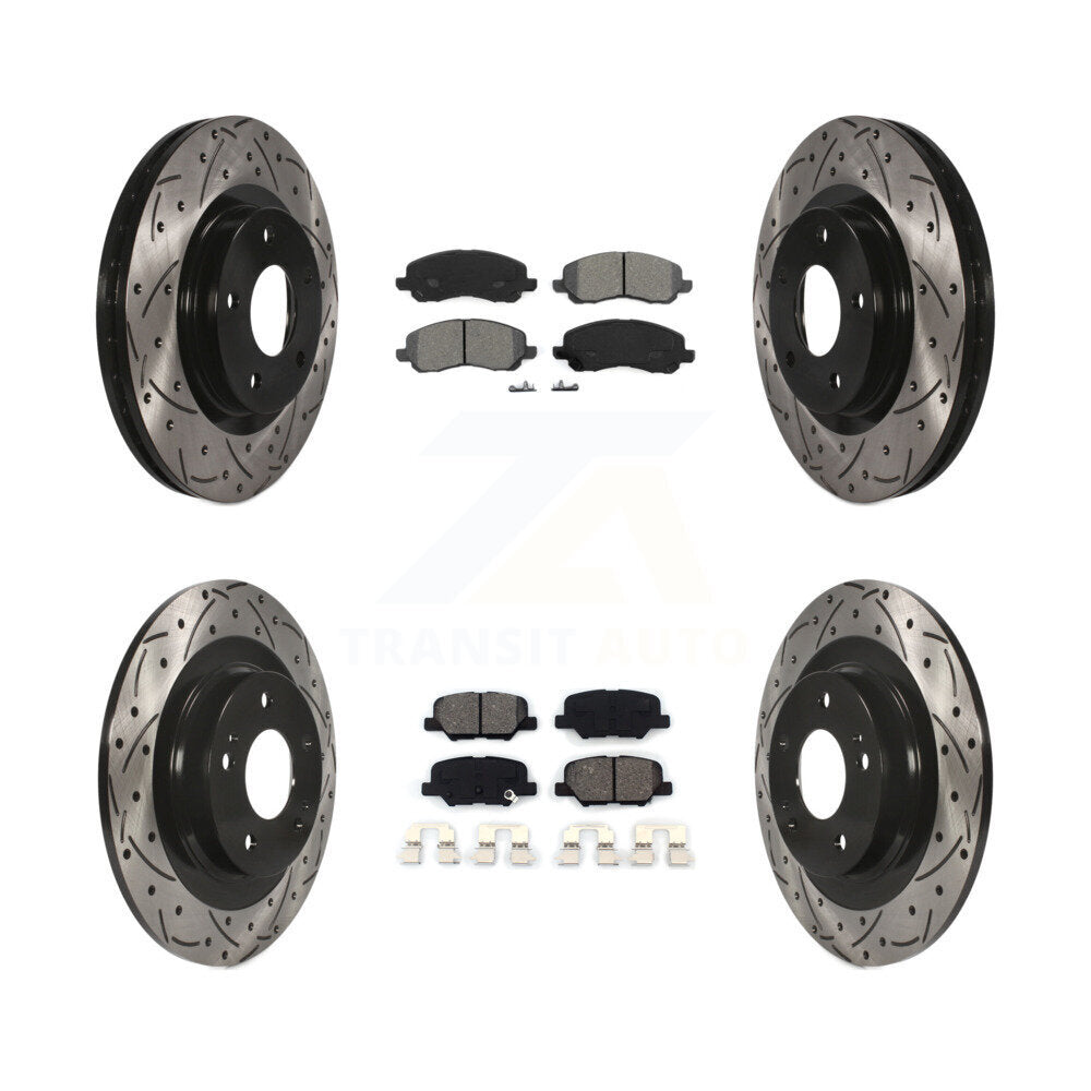 Transit Auto KDS-100237 Disc Brake Kit for 2013-2024 Mitsubishi Outlander, Mitsubishi Outlander Sport, Mitsubishi RVR - Front and Rear