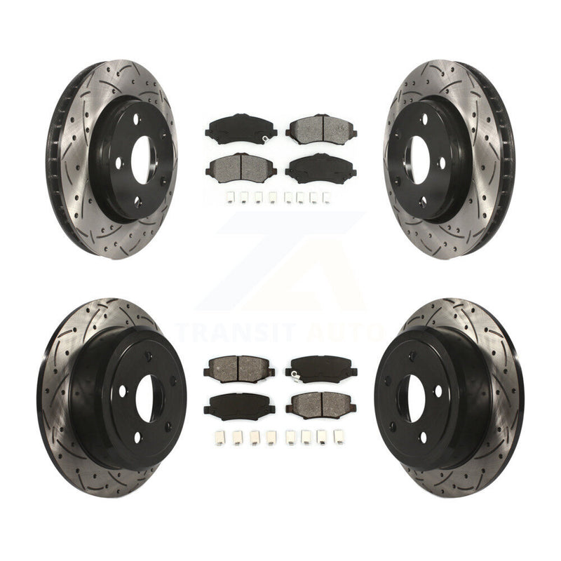 Transit Auto KDS-100238 Disc Brake Kit for 2007-2017 Jeep Wrangler - Front and Rear