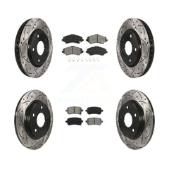 Transit Auto KDS-100239 Disc Brake Kit for 2008-2012 Chrysler Town & Country, Dodge Grand Caravan and More - Front and Rear