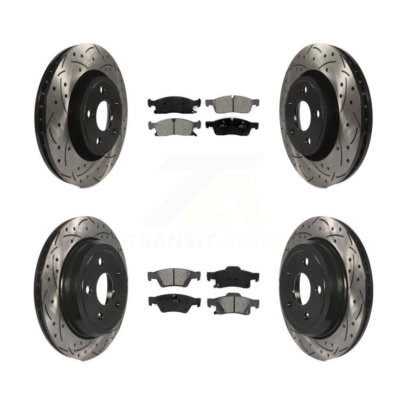 Transit Auto KDS-100242 Disc Brake Kit for 2022 Jeep Grand Cherokee WK - Front and Rear