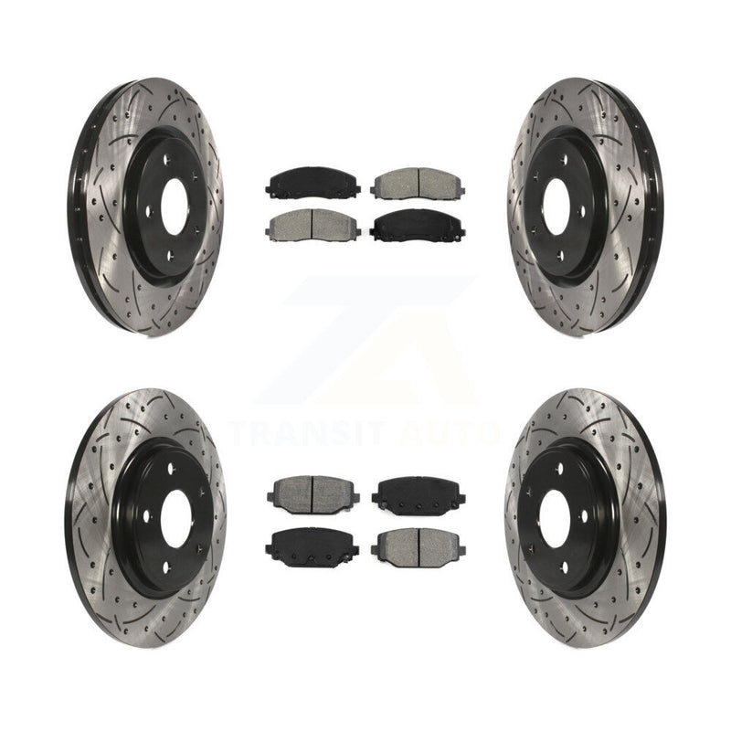Transit Auto KDS-100243 Disc Brake Kit for 2012-2020 Dodge Grand Caravan, Dodge Journey and More - Front and Rear