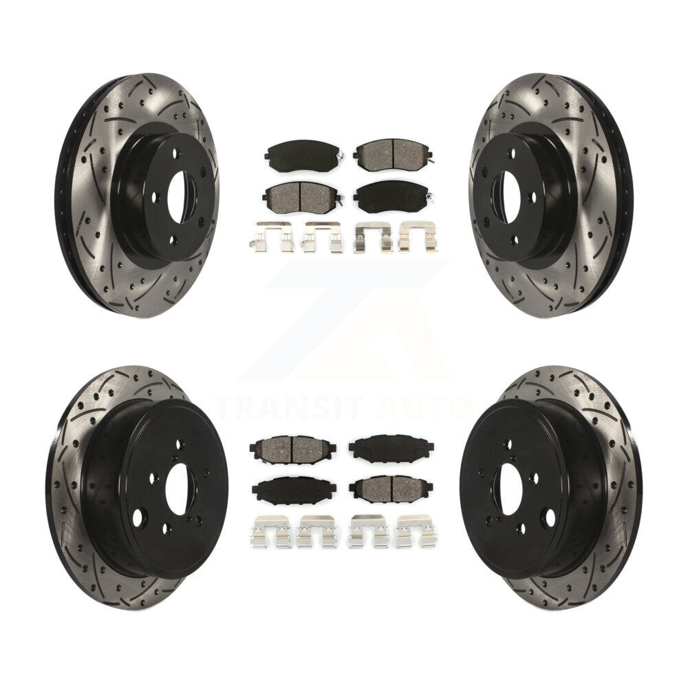 Transit Auto KDS-100245 Disc Brake Kit for 2011 Subaru Impreza - Front and Rear