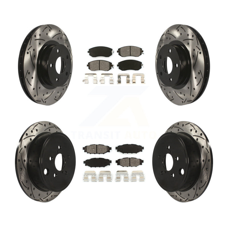 Transit Auto KDS-100245 Disc Brake Kit for 2011 Subaru Impreza - Front and Rear