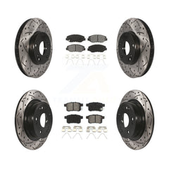 Transit Auto KDS-100251 Disc Brake Kit for 2008-2017 Honda Accord - Front and Rear