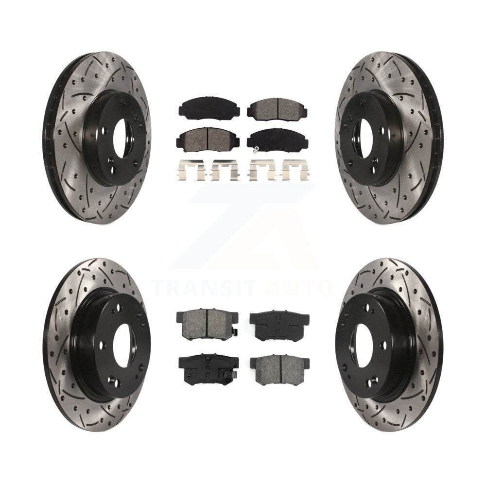 Transit Auto KDS-100253 Disc Brake Kit for 2006-2011 Acura CSX - Front and Rear