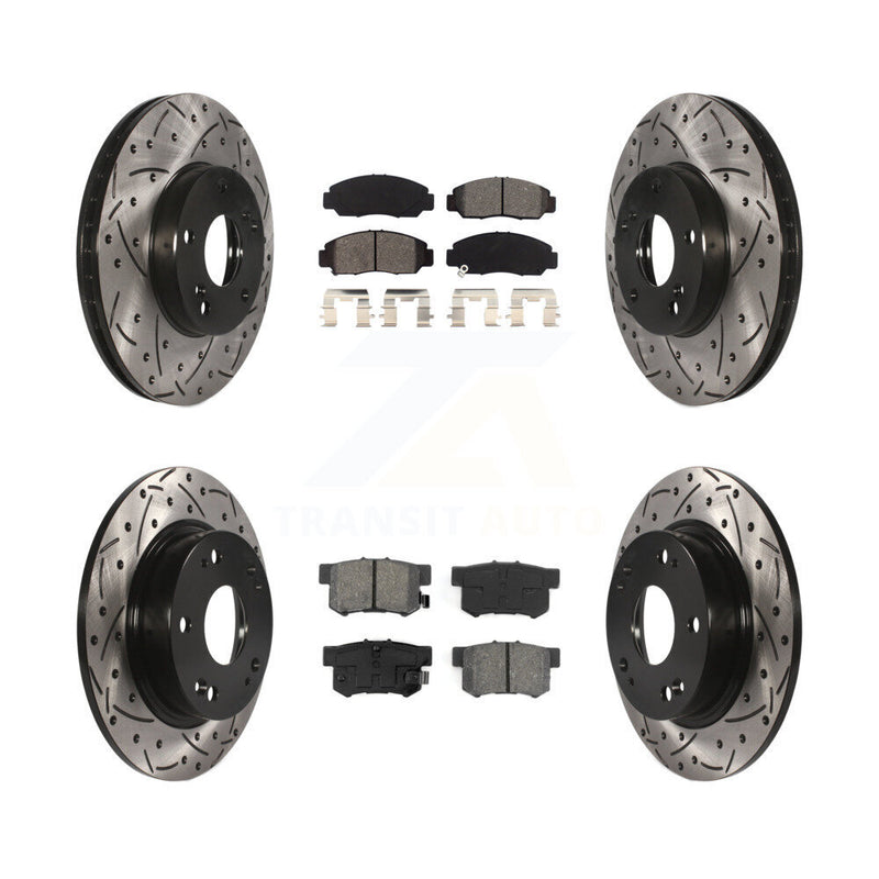 Transit Auto KDS-100253 Disc Brake Kit for 2006-2011 Acura CSX - Front and Rear