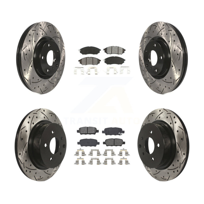 Transit Auto KDS-100256 Disc Brake Kit for 2005-2015 INFINITI Q40, INFINITI QX50 and More - Front and Rear