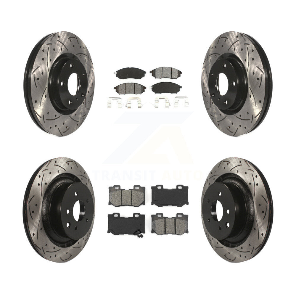 Transit Auto KDS-100257 Disc Brake Kit for 2009-2020 Nissan 370Z - Front and Rear