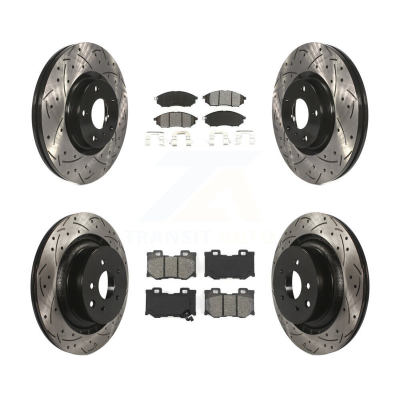 Transit Auto KDS-100257 Disc Brake Kit for 2009-2020 Nissan 370Z - Front and Rear