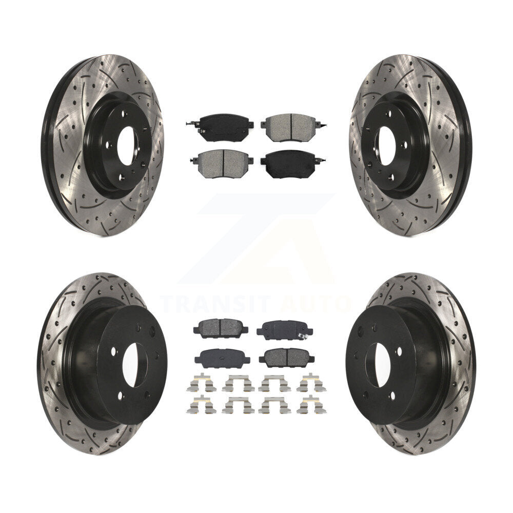 Transit Auto KDS-100258 Disc Brake Kit for 2005-2008 Nissan Altima, Nissan Maxima - Front and Rear