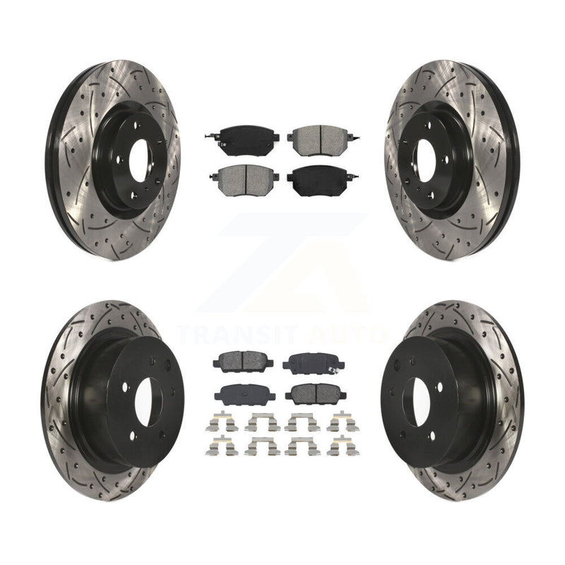 Transit Auto KDS-100258 Disc Brake Kit for 2005-2008 Nissan Altima, Nissan Maxima - Front and Rear