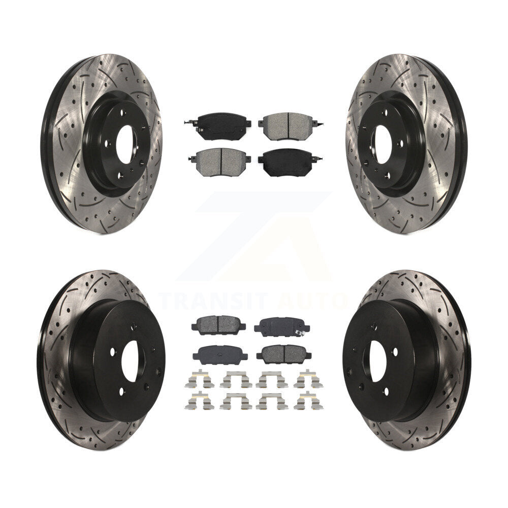 Transit Auto KDS-100259 Disc Brake Kit for 2005-2012 Nissan Murano - Front and Rear