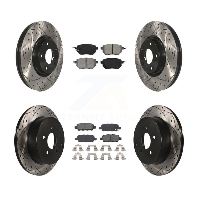 Transit Auto KDS-100259 Disc Brake Kit for 2005-2012 Nissan Murano - Front and Rear